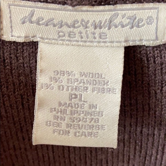 Deane & White Petite short wool cardigan Sz L - Picture 4 of 8